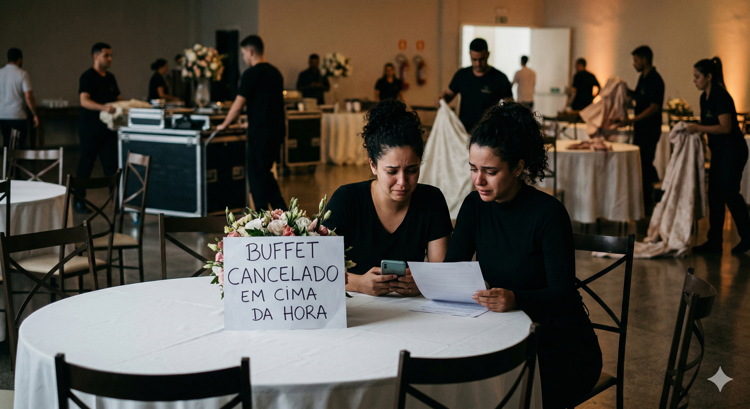 No momento, você está visualizando Buffet e Festas: A empresa cancelou em cima da hora? Cabe indenização por frustração da expectativa.